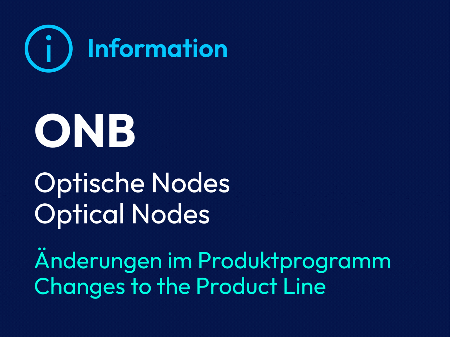 ONB Produktinformation