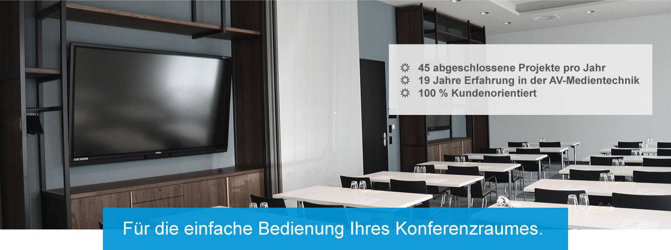 Konferenzraum mit Medientechnik