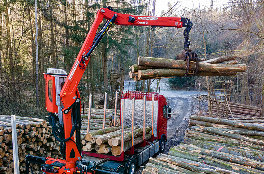 Holzladekrane