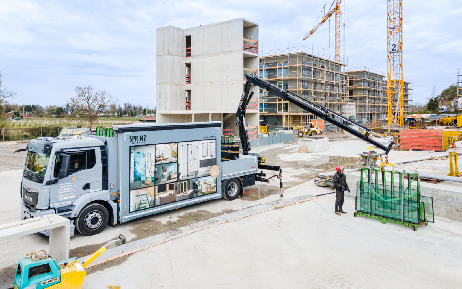 FASSI F125C.32 bei Sprinz Glas-Logistik