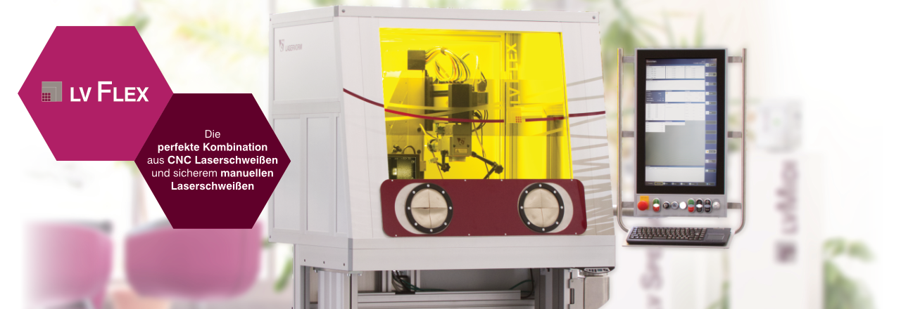 LV Flex CNC-Laserschweißanlage mit Handschweißoption