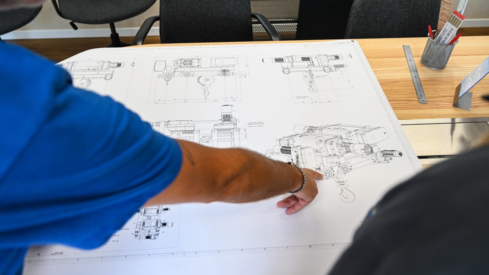 Stahlkonstruktion im Werk Ottenbach