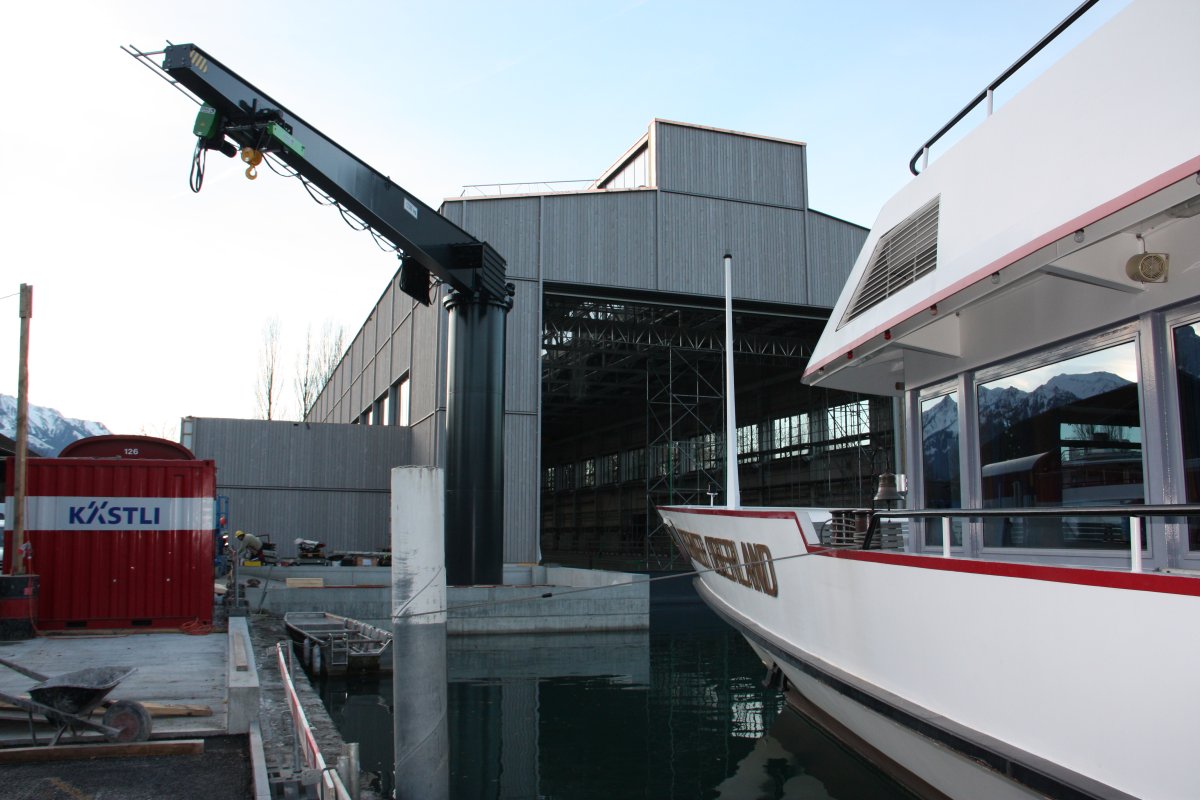 Säulendrehkran 12,5 t / 16 m Auslage