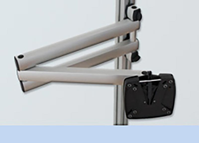 Tastaturhalter mit Aluminium-Faltschwenkarm