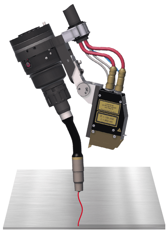 Robot arm with seam tracking sensor