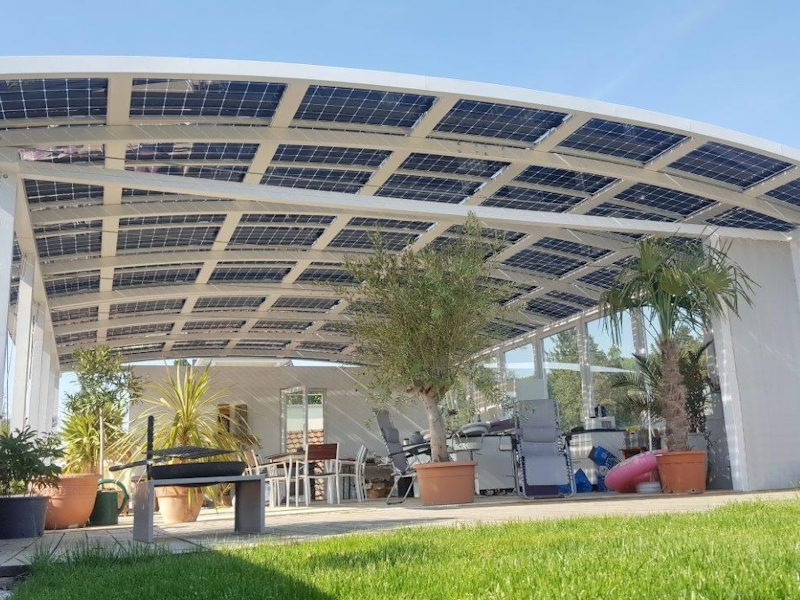 Solarpergola Terrasse