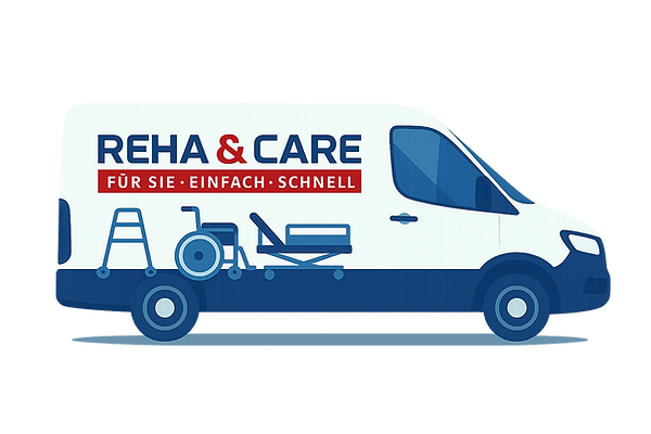 Lieferfahrzeug von Reha & Care