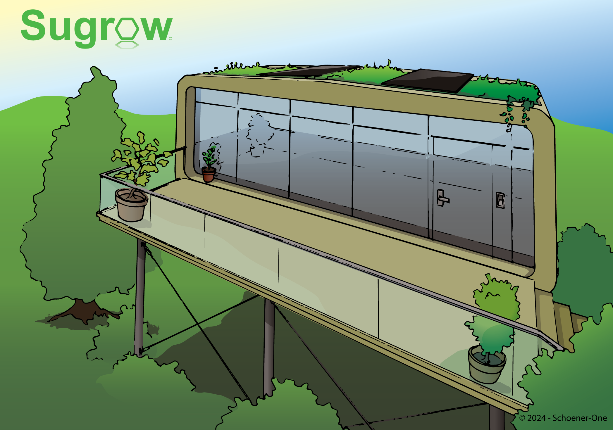 Tiny House (Wohnhaus aus Hanf/Stroh)