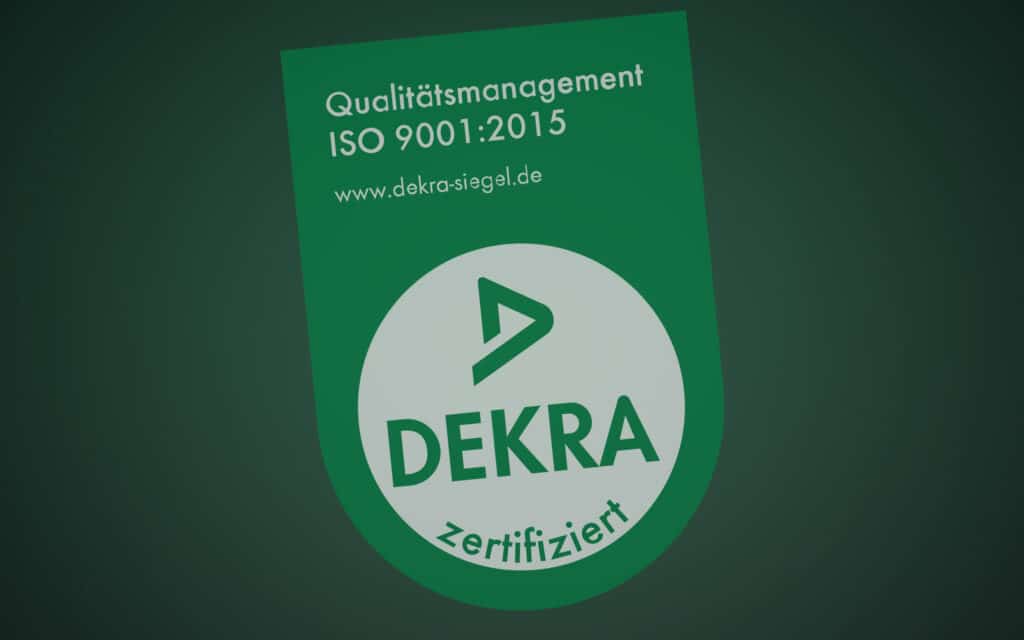 DEKRA Siegel für Qualität und Sicherheit