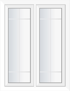 Fenster mit Sprossen