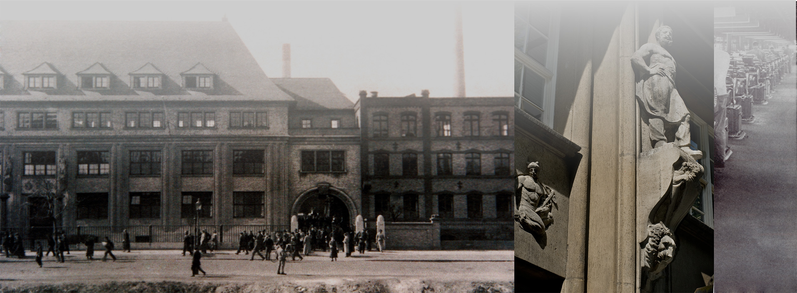Historische Ansicht der Heyne Fabrik