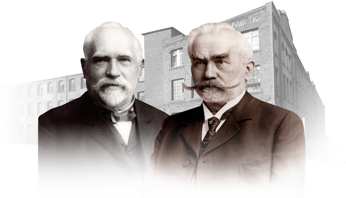 Gründer Christoph Friedrich Ernst und Georg Johann Heyne