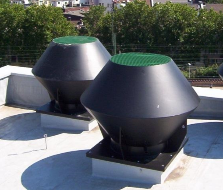 Deflektorhaube, Dachdurchführung, Dachsockel