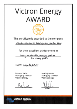 Victron Energy Award 2019