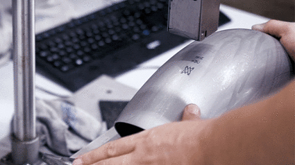 Laserbeschriftung von Bauteilen