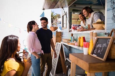 Food-Truck im Kundeneinsatz