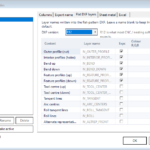 Axcast Flat-Pattern-DXF-Einstellungen mit Layer-Konfiguration