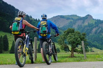 Mountainbiker am Gunzesrieder Tal