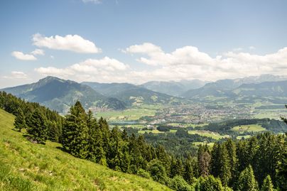 Ausblick vom Mittagberg über Sonthofen