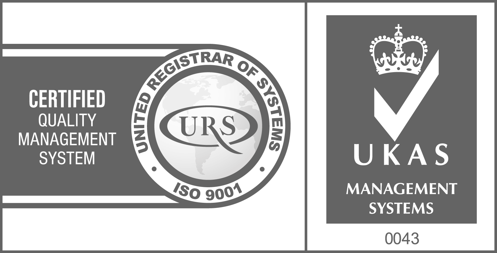 ISO 9001:2015 Zertifikat (URS/UKAS)
