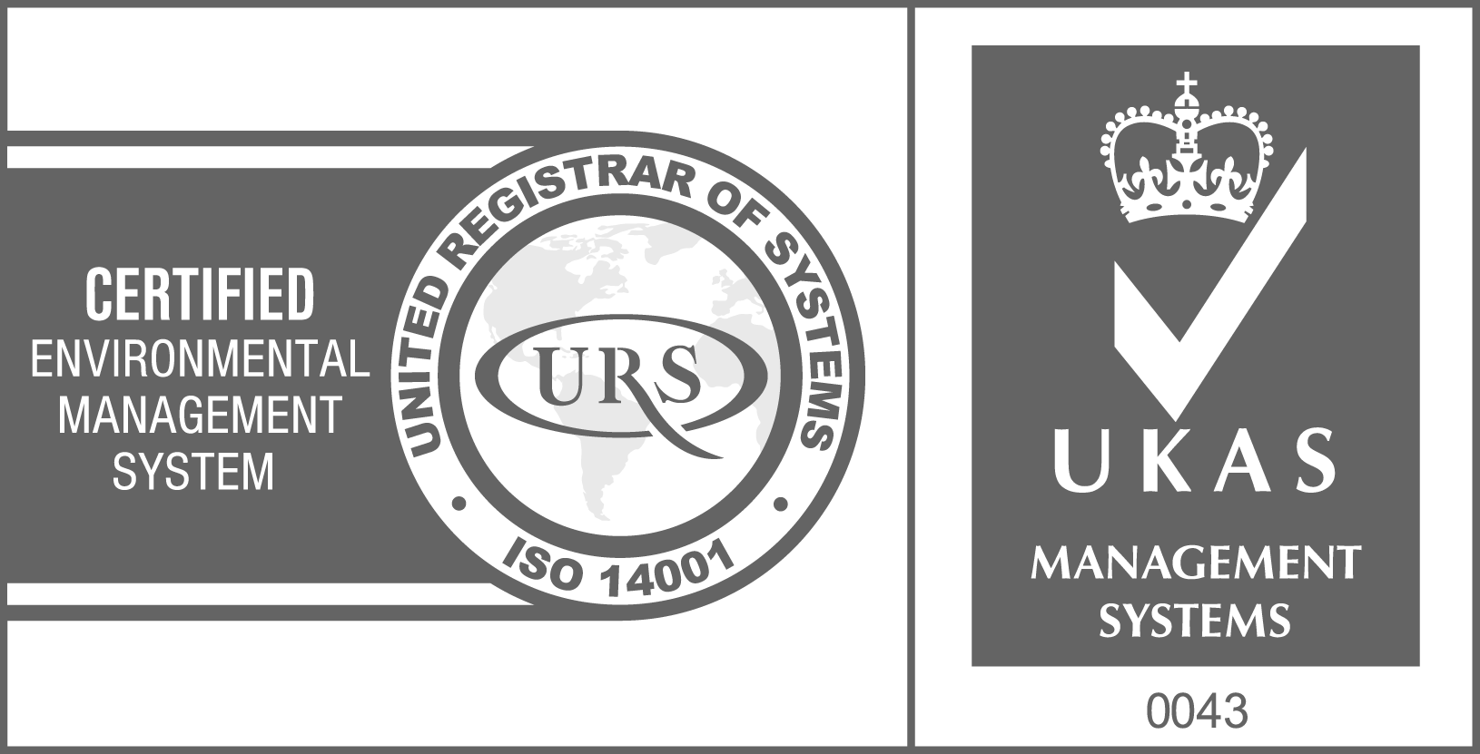 ISO 14001:2015 Zertifikat (URS/UKAS)