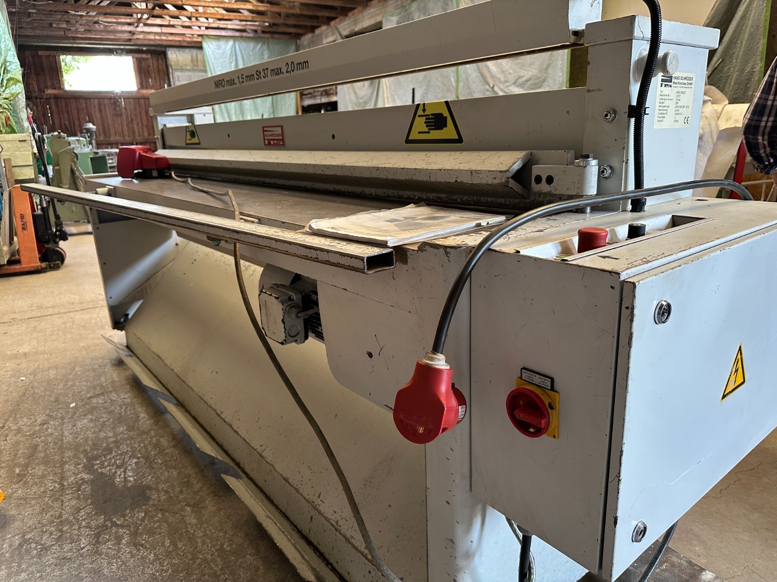 Tafelschere Schröder MHSU, elektrisch, 2,5 m