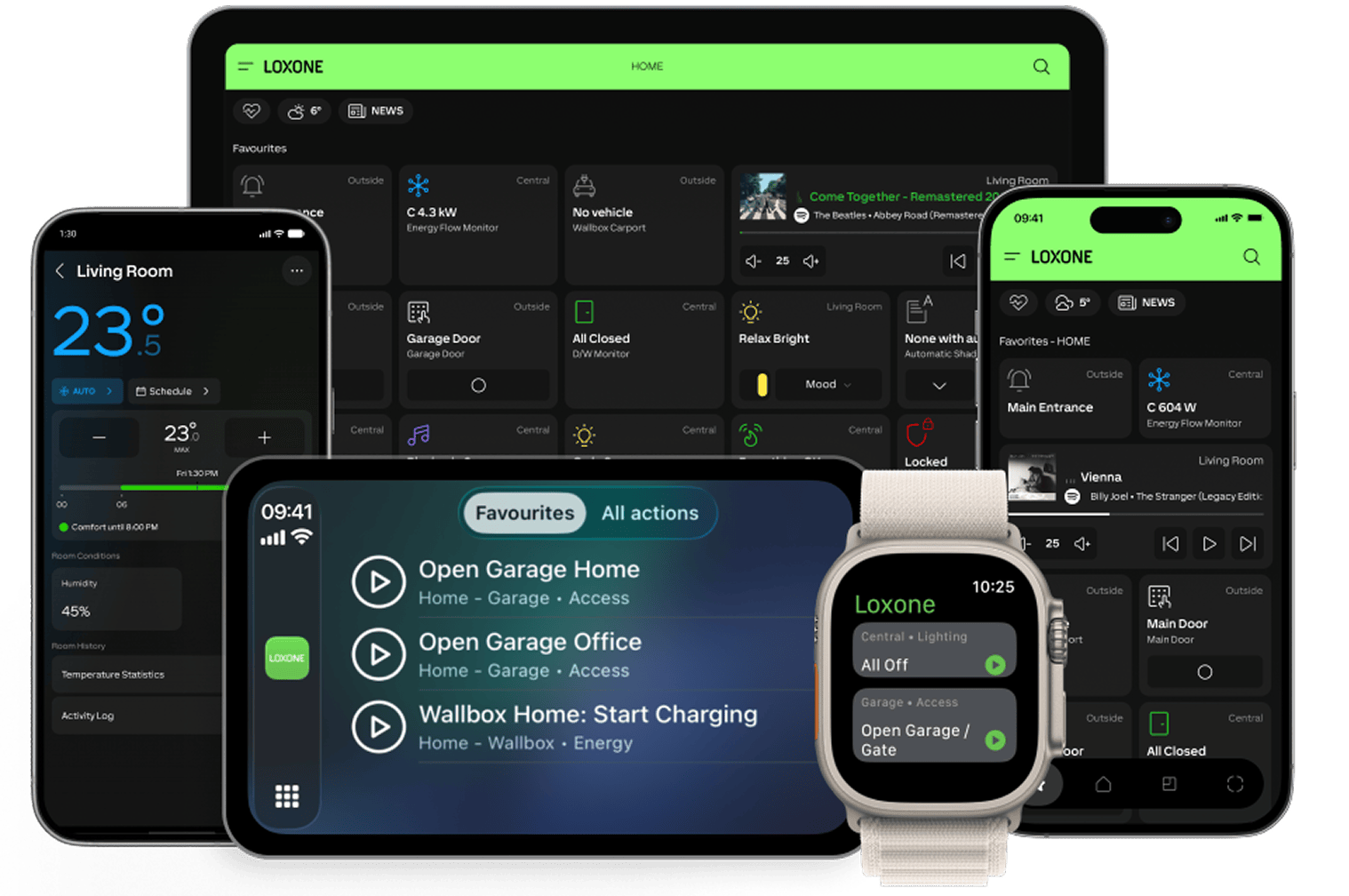 Loxone App zur Gebäudesteuerung