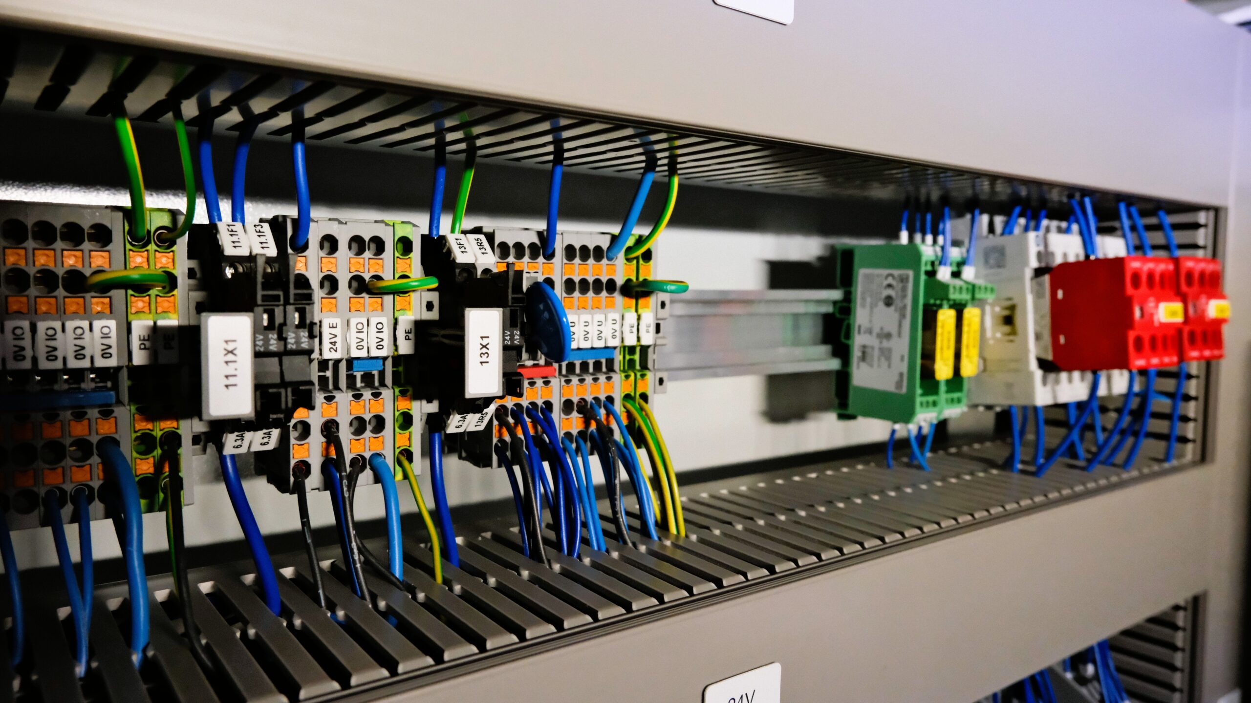Electrical cabinet with engraving/marking