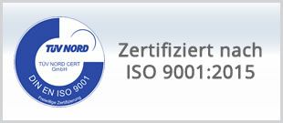 Zertifiziert nach DIN EN ISO 9001:2015