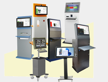 Industrielle Stele im Produktionsbereich
