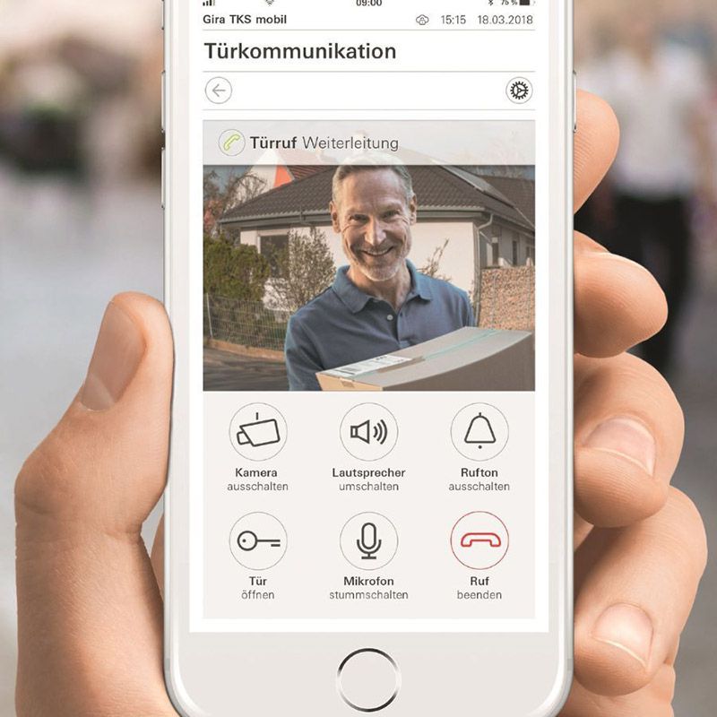 Gira TKS mobil App-Steuerung