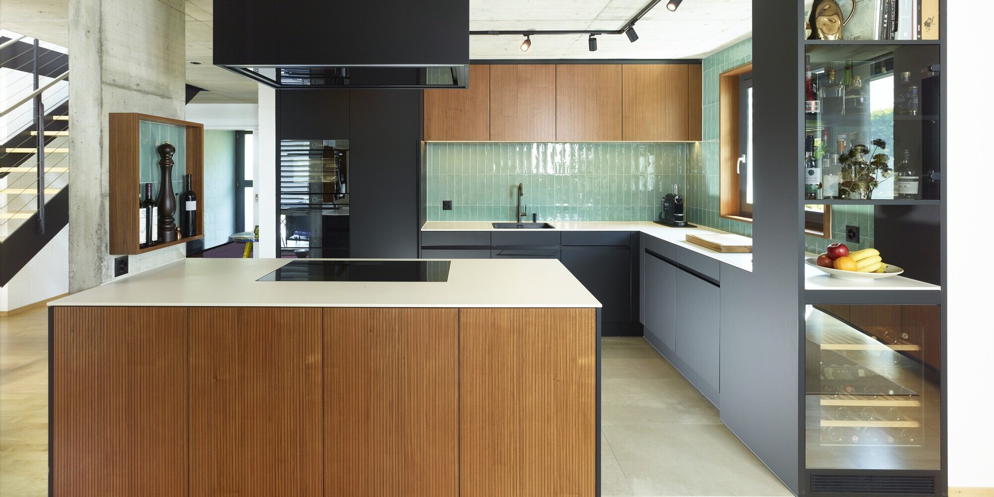 Küchendesign in Grau
