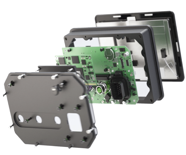 HMI-System mit integriertem Touchscreen