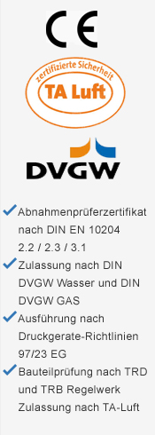 Zertifikate und Zulassungen