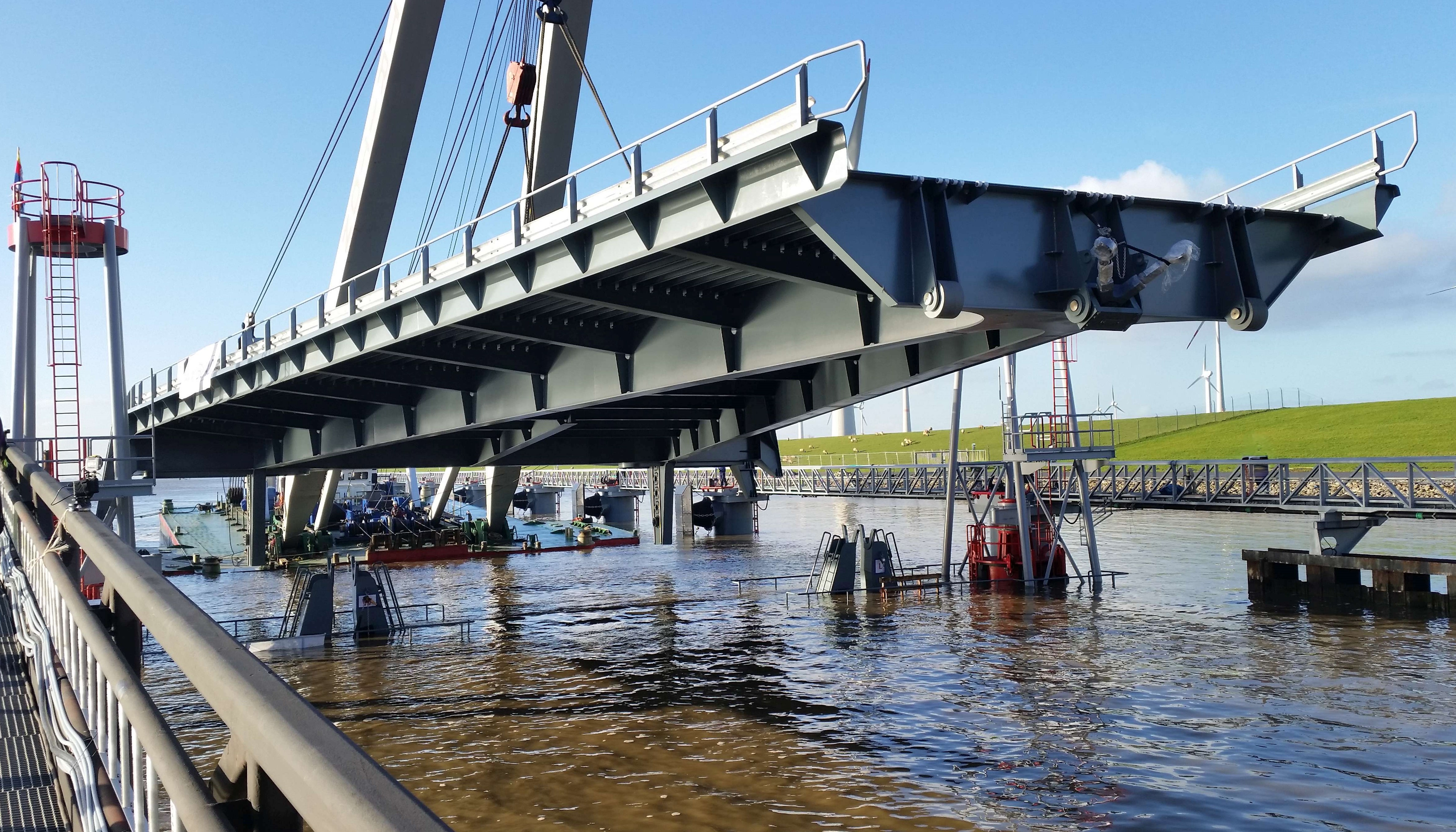 Bewegliche Rampe (Stahlwasserbau)