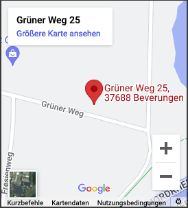 Anfahrt Grüner Weg 25, 37688 Beverungen