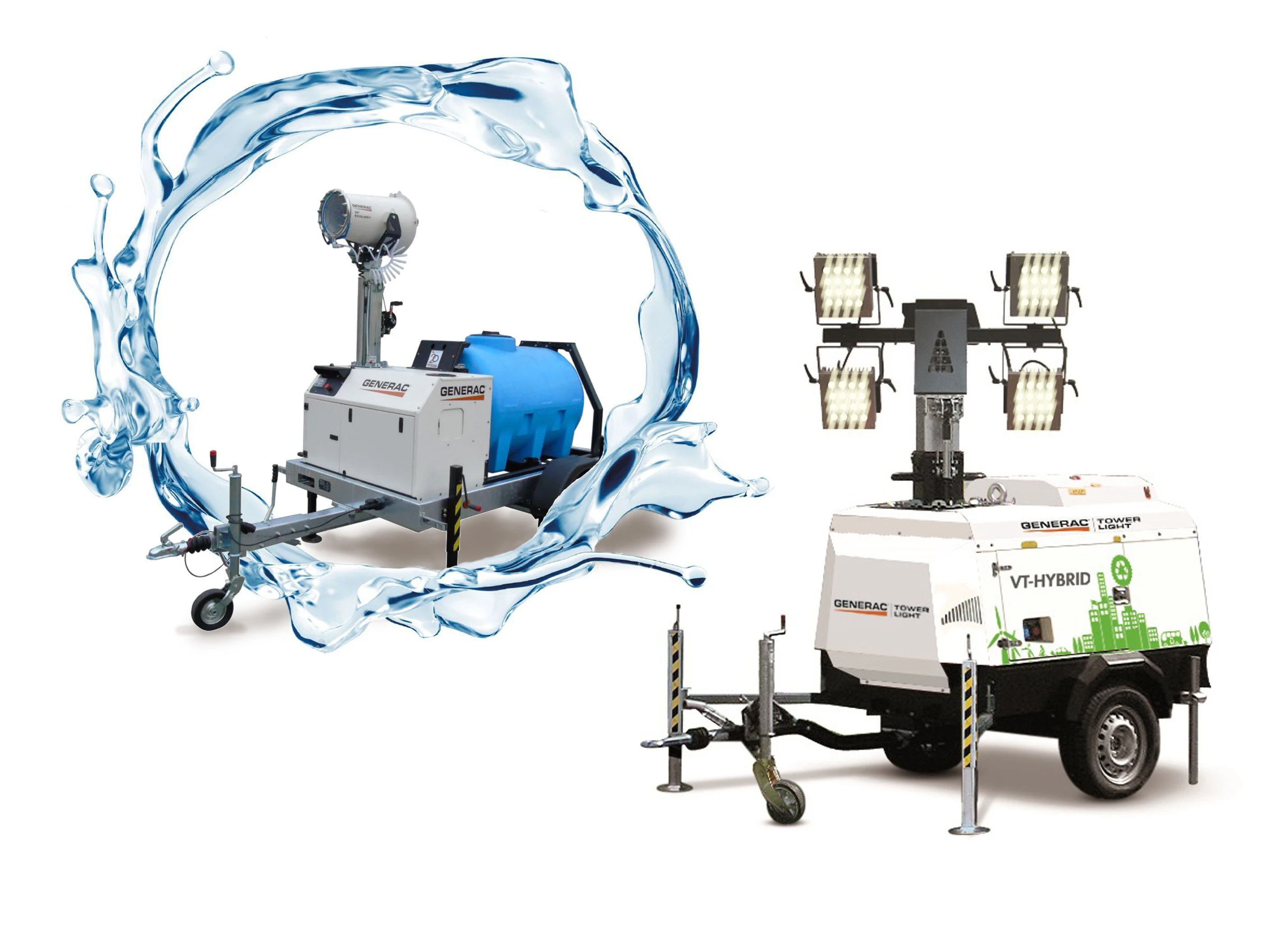 Generac Hybrid-Lichtmast mit Nebelmaschine