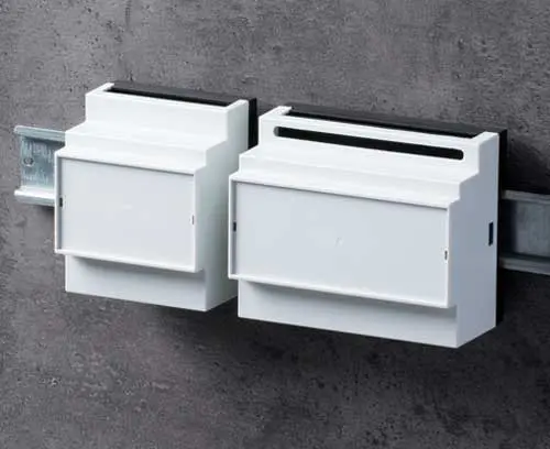 DIN-rail enclosures and PCB chassis