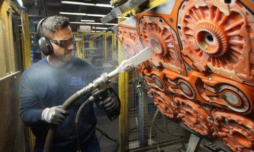 Trockeneisreinigung in der Gießereiindustrie