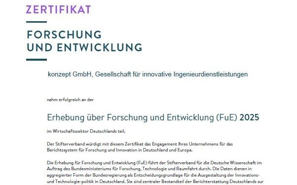 Stifterverband zeichnet konzept GmbH erneut für Forschungsleistung aus (2025)