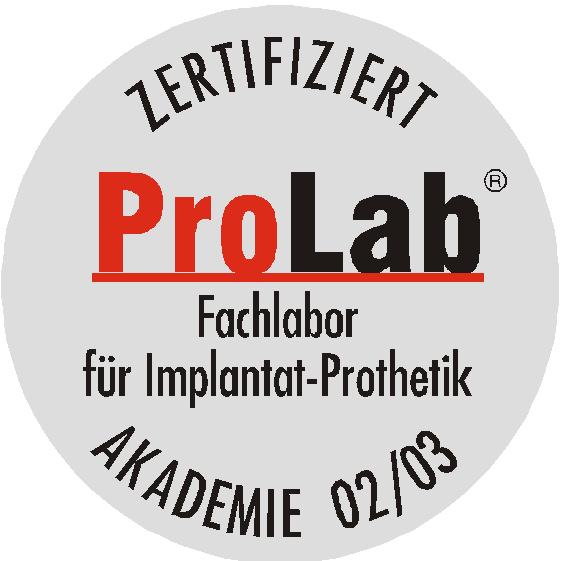 ProLab-Zertifizierung: Fachlabor für Implantat-Prothetik