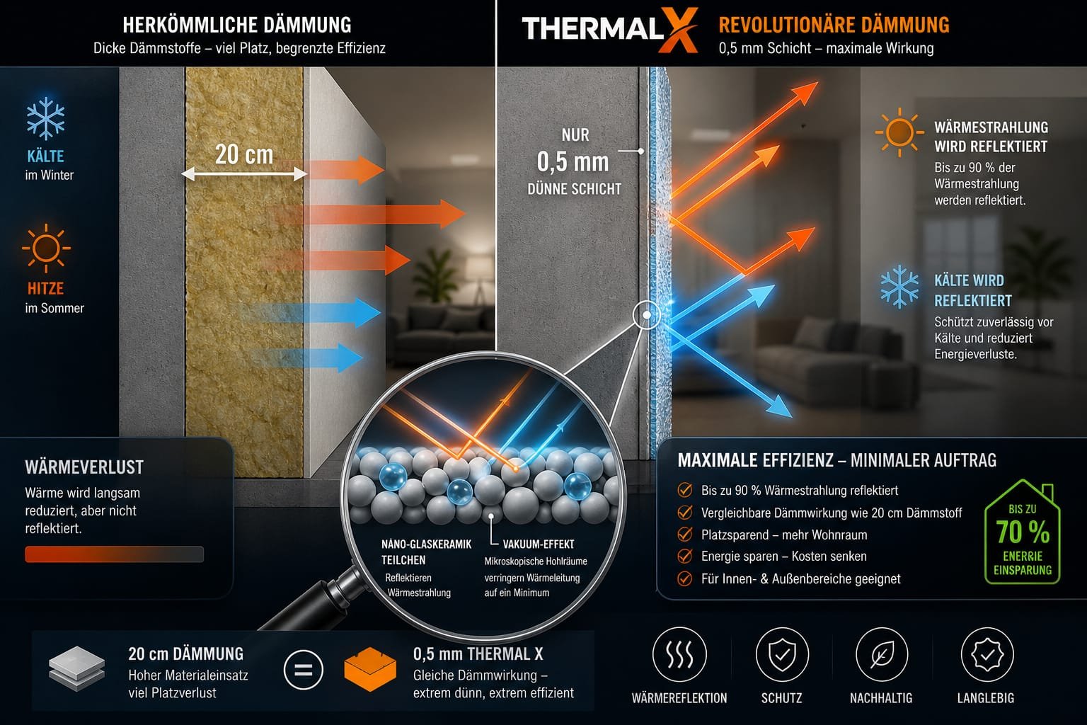 Technische Darstellung des ThermalX-Systems