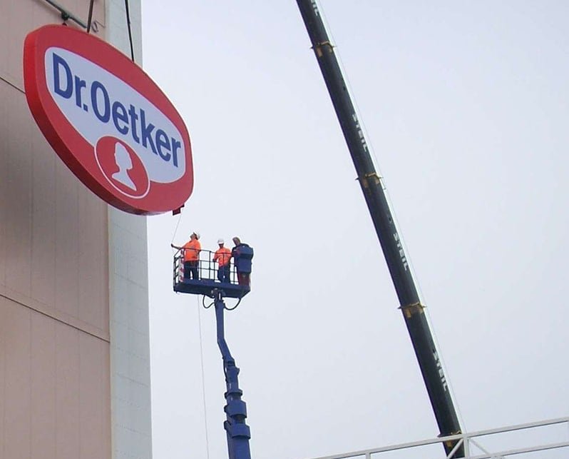 Werbeanlage Dr. Oetker