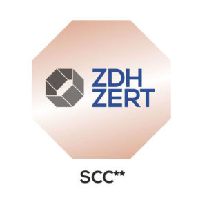 ZDH-ZERT-Siegel mit SCC**-Zertifizierung