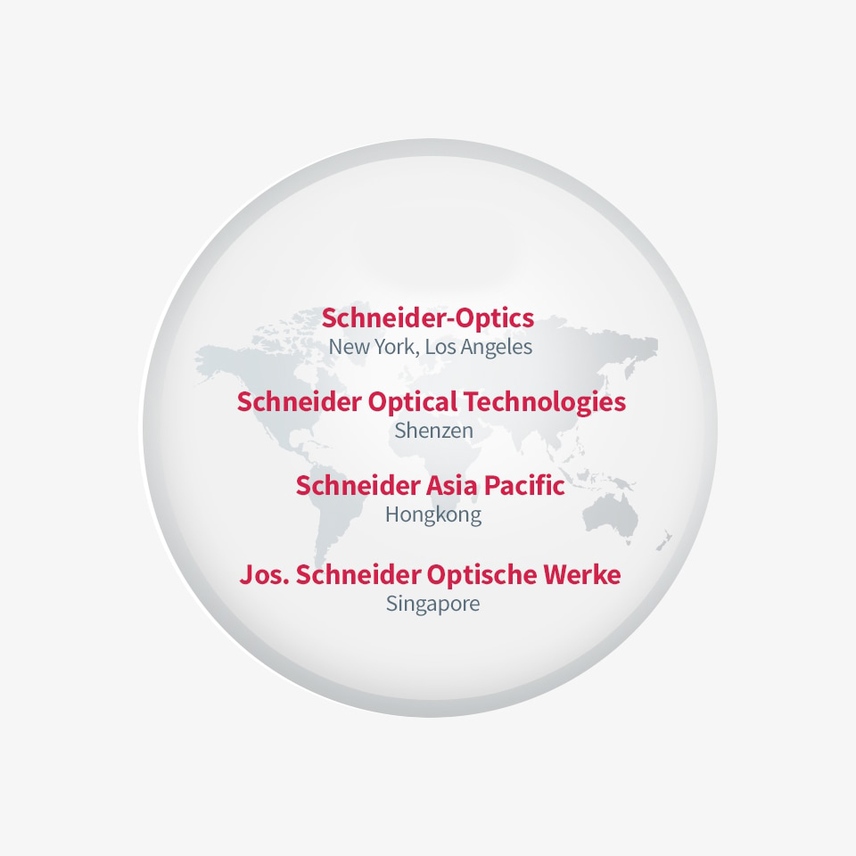 Weltweite Standorte der Schneider-Gruppe