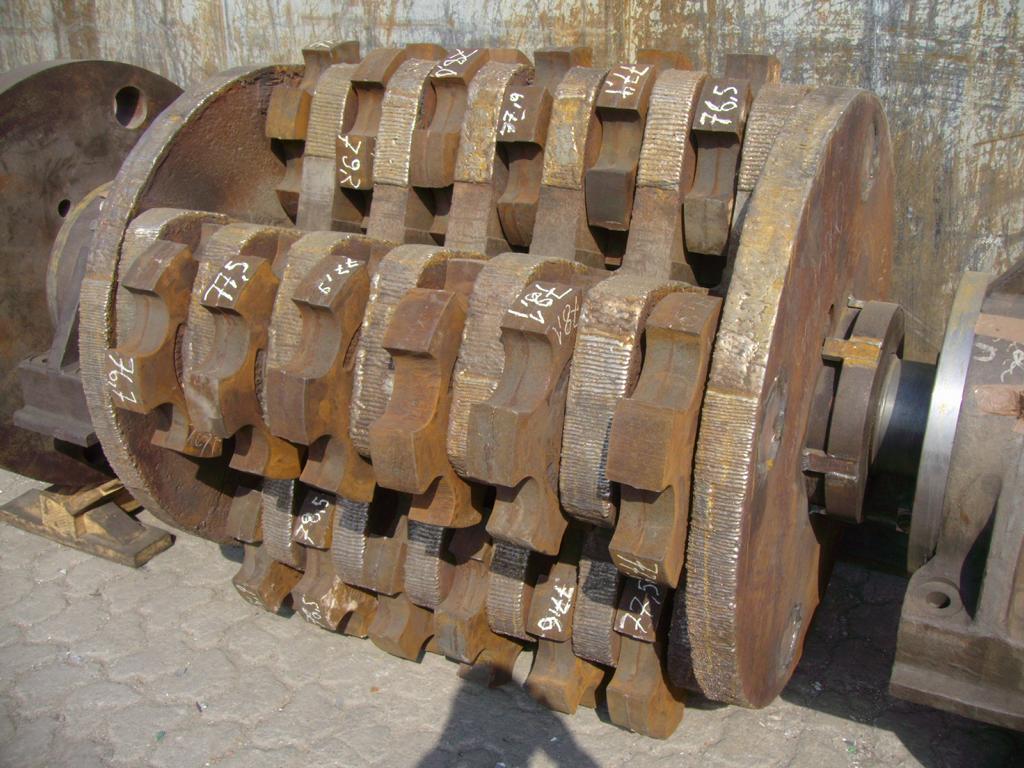 Aufgearbeiteter Schlagring-Rotor einer Aluminium-Shredderanlage