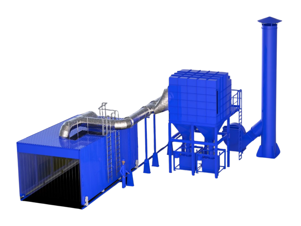Brennplatzabsauganlage