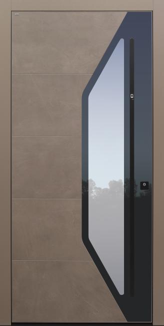 Haustür Smart01 Keramik graubraun