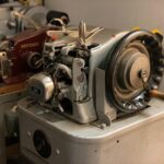 Nähmaschine in der Werkstatt