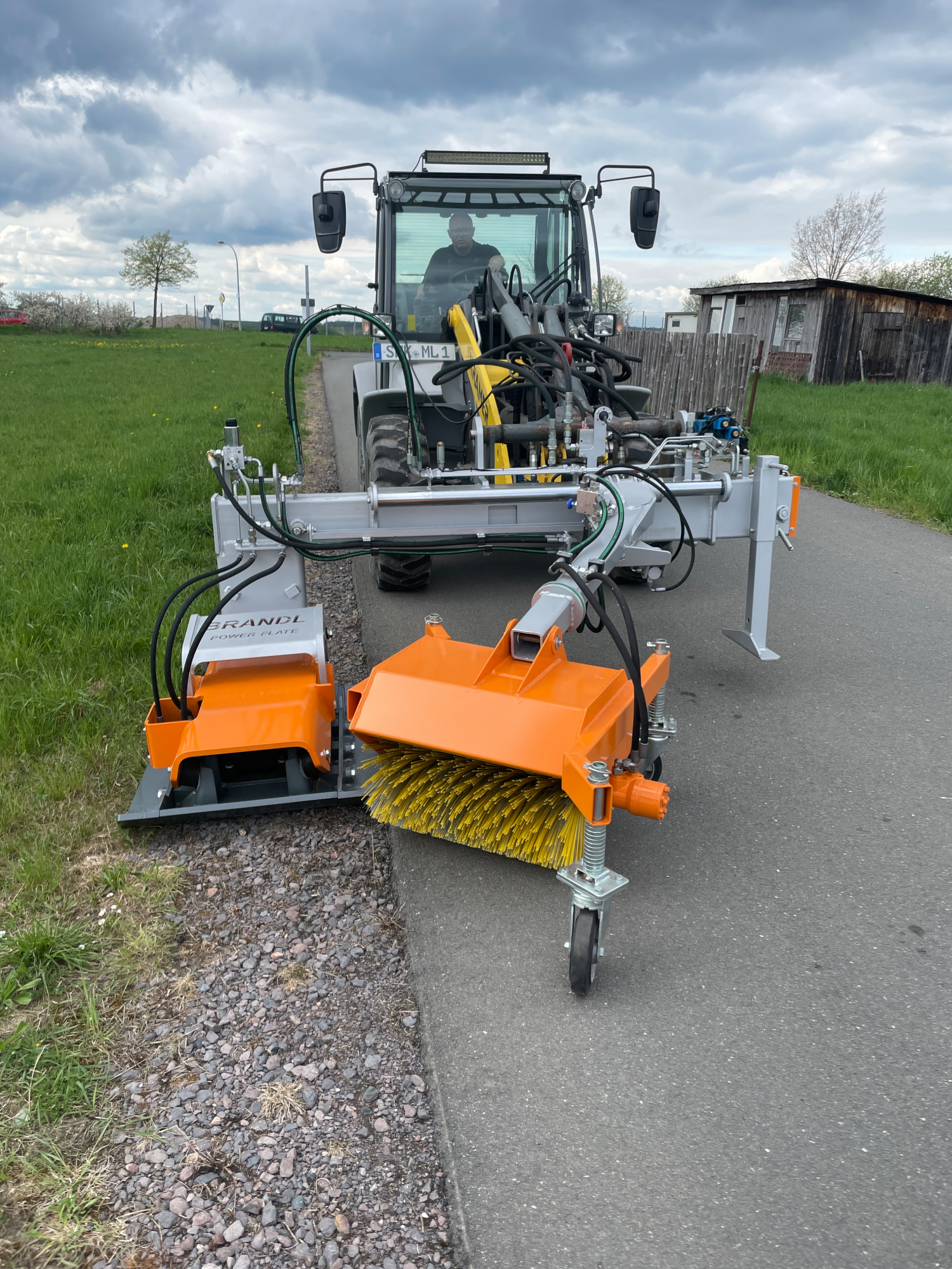 Bankettverdichter mit Kehrmaschine